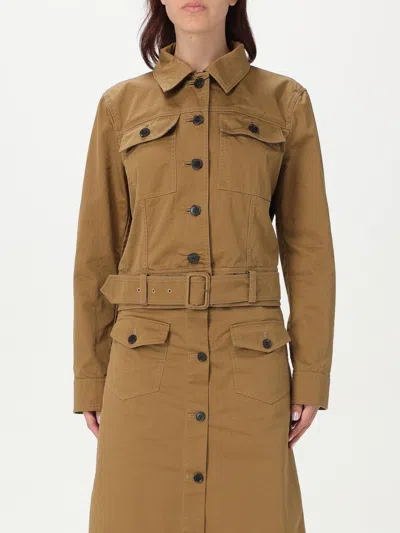 Saint Laurent Short Brown Safari-style Jacket Jackets Brown In Brown