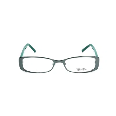 Pucci Emilio  Bicolor Metal Glasses Women's (frames) In Green