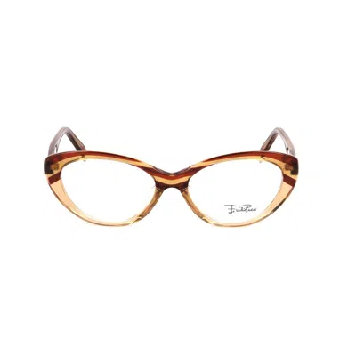 Pucci Bicolor Plastic Frames In Brown