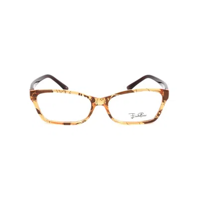 Pucci Bicolor Plastic Frames In Brown