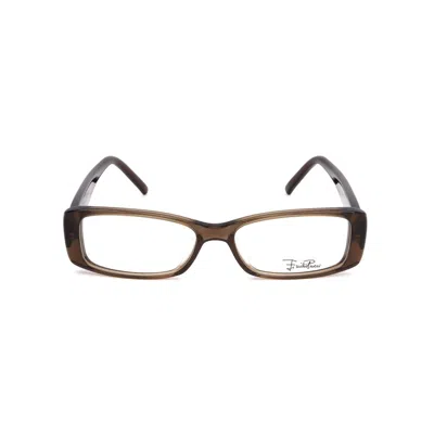 Pucci Emilio  Bicolor Plastic Glasses Women's (frames) In Black