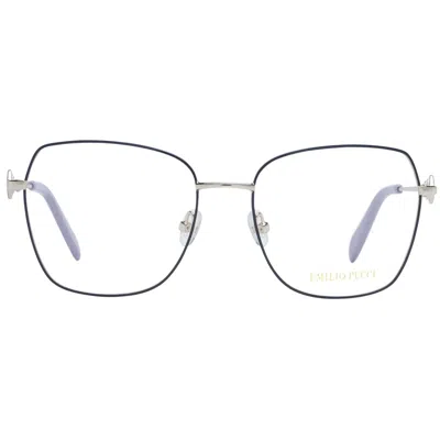 Pucci Emilio  Blue Metal Glasses Women's (frames) In Multi