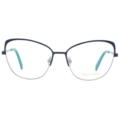 Pucci Emilio  Blue Metal Glasses Women's (frames) In Blue