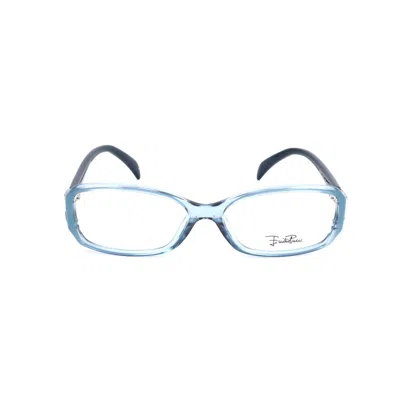 Pucci Blue Plastic Frames In Multi