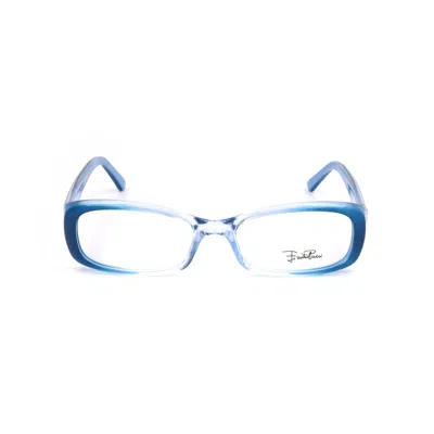 Pucci Blue Plastic Frames In Blue