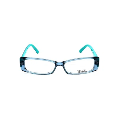 Pucci Blue Plastic Frames In Green