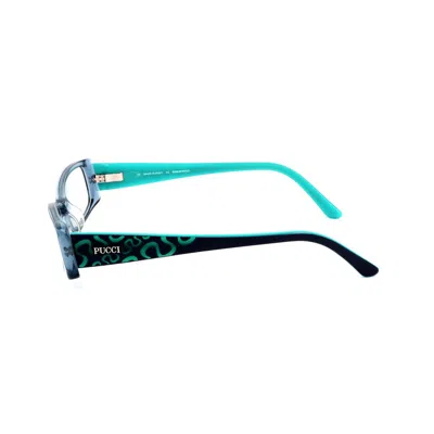 Pucci Blue Plastic Frames In Green