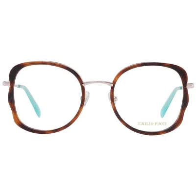 Pucci Emilio  Brown Metal & Plastic Glasses Women's (frames) In Brown