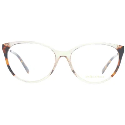 Pucci Emilio  Brown Plastic Glasses Women's (frames) In Brown