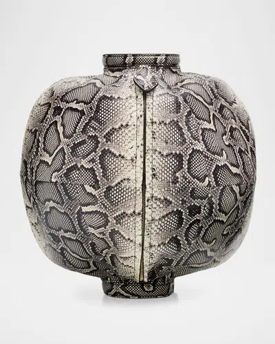 Alaïa Snakeskin Leather Sphere Bracelet Bag In Multi
