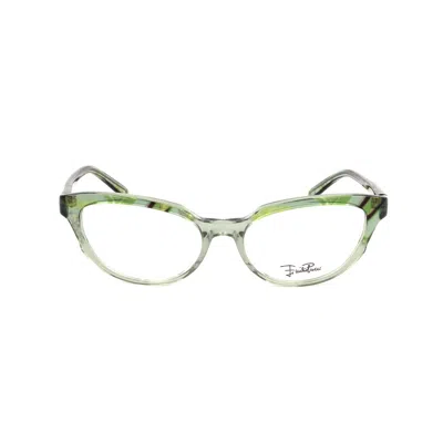 Pucci Green Plastic Frames In Green