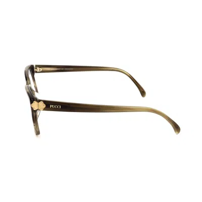 Pucci Green Plastic Frames In Brown
