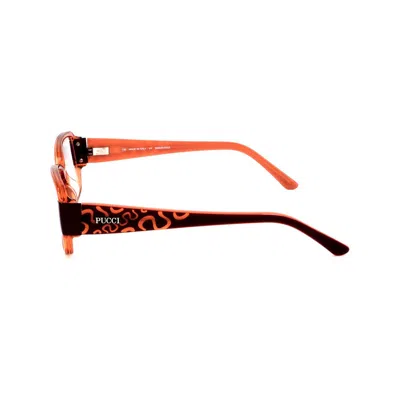 Pucci Orange Plastic Frames In Brown