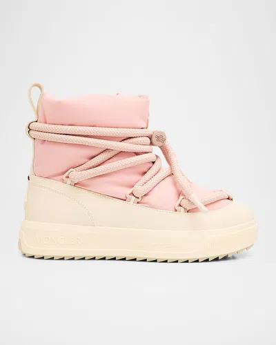 Moncler Altive Mid Snow Boots In Pink