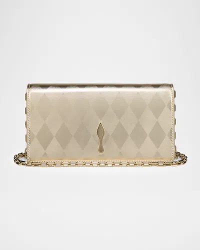 Christian Louboutin Bettina Clutch Bag In Laminated Leather