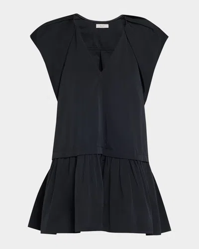 A.l.c Ember V-neck Mini Dress In Blue