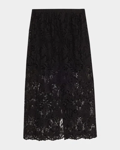 A.l.c Lydia Lace Midi Skirt In Black