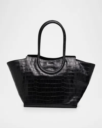 Staud Maude Croc-embossed Leather Tote Bag