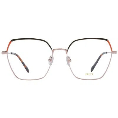 Pucci Emilio  Rose Gold Metal Glasses Women's (frames) In Gold