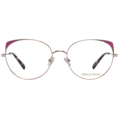 Pucci Emilio  Rose Gold Metal Glasses Women's (frames) In Gold