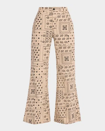 Alix Of Bohemia Bunny Flare Jeans In Brown