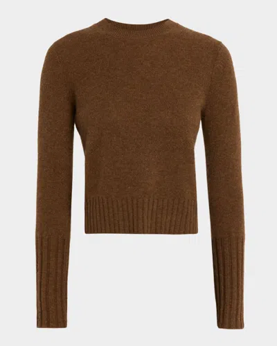 Guest In Residence Shrunken Crewneck Sweater In Cashmere In Multi