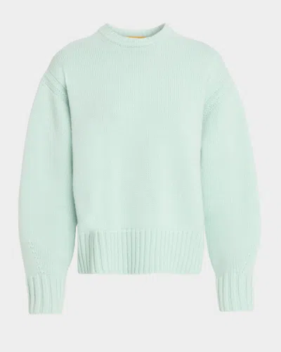 Guest In Residence Cozy Cashmere Crewneck Sweater In Green