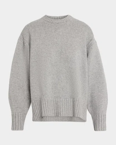 Guest In Residence Cozy Cashmere Crewneck Sweater In Gray