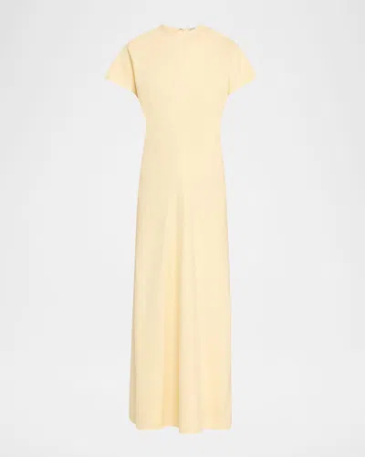 Totême Slouch Waist Short-sleeve Ankle Dress