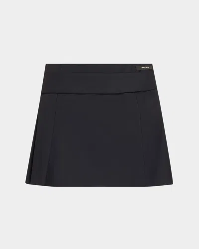 We-ar4 The Collegiate Pleated Plaid Mini Skirt In Black
