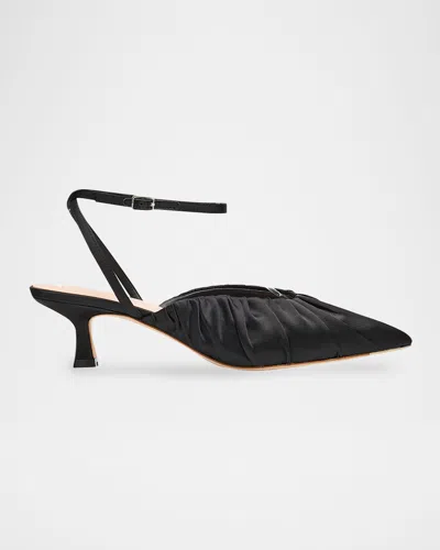 Loeffler Randall Rio Ankle Strap Pointed Toe Pump In Black