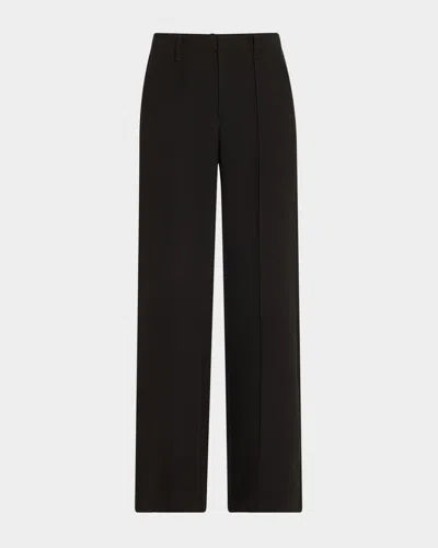 Simkhai Michelle Pintuck Cropped Pants In Black