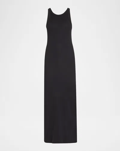 Totême Curved Rib Tank Dress In Black