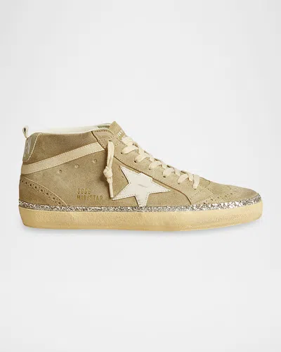 Golden Goose Suede Shimmer Mid-top Sneakers In Multi