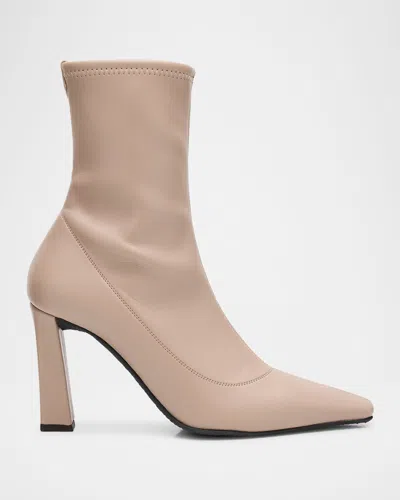 Giuseppe Zanotti Barbaro Stretch Leather Ankle Booties In Brown