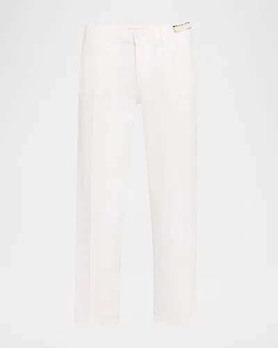 L'agence Blaine Low-rise Crop Straight Jeans In White