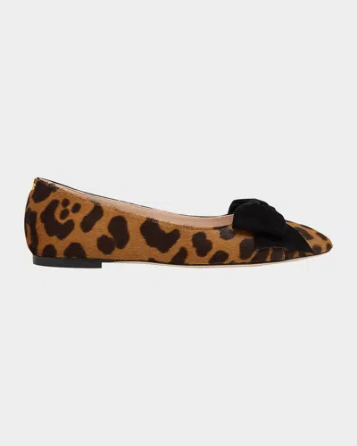 Valentino Garavani Bowow Ballerina In Pony-effect Calfskin Woman Animal Print 42 In Animal Print