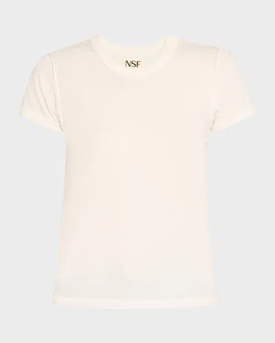 Nsf Clothing Alessi Shrunken Fine Jersey T-shirt In White