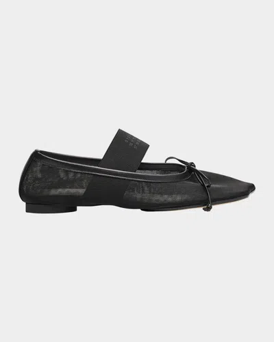 Mm6 Maison Margiela Mm6 By Maison Margiela "anatomic" Ballet Flats – Black In Black