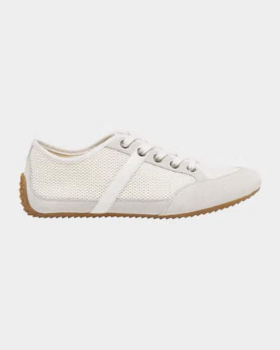 Givenchy Mesh And Suede Slim Low-top Sneakers In Neutral