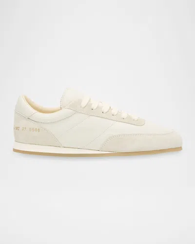 Common Projects Low Top Rubber Sole Sneakers In White