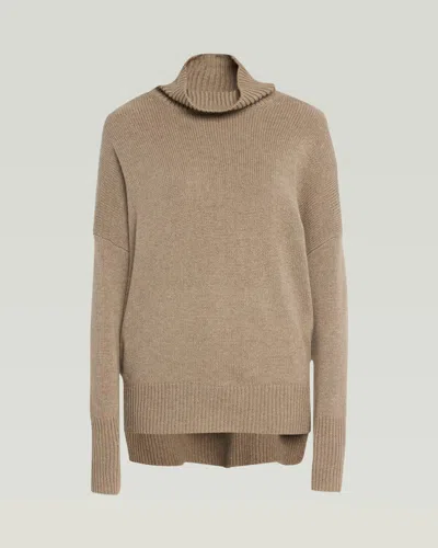 Lisa Yang Heidi Cashmere Turtleneck Sweater In Brown