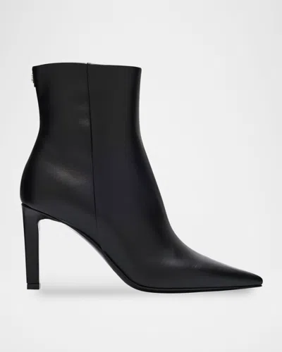 Jimmy Choo Frankie 85 Calf Leather Ankle Boots In Black