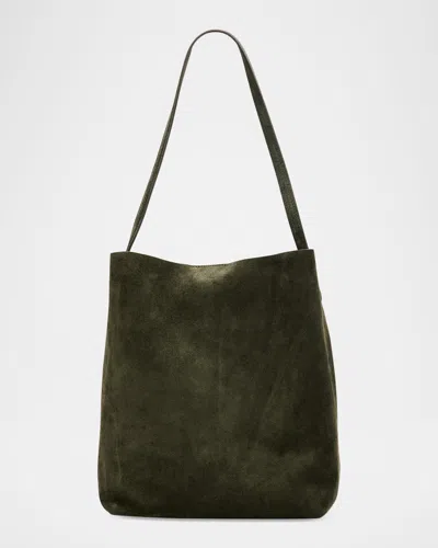 Mansur Gavriel Medium Everyday Suede Tote Bag In Green