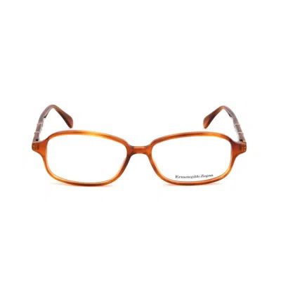 Ermenegildo Zegna Brown Plastic Glasses  (frames) In Brown
