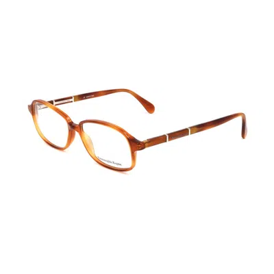 Ermenegildo Zegna Brown Plastic Glasses  (frames) In Brown