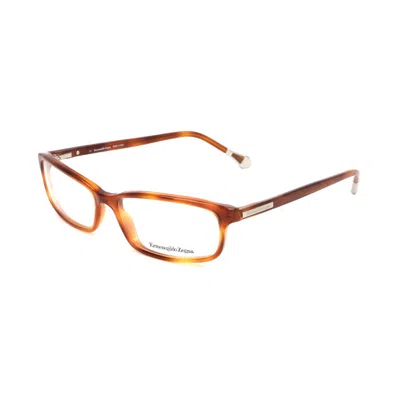 Ermenegildo Zegna Brown Plastic Glasses  (frames) In Brown