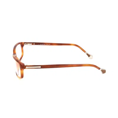 Ermenegildo Zegna Brown Plastic Glasses  (frames) In Brown