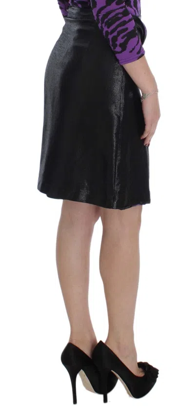 Exte Above Knee Pencil Skirt In Black