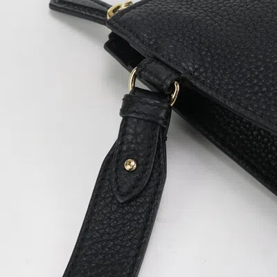 Pre-owned Fendi Black Leather Clutch Bag ()